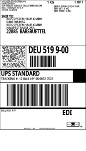 Ups Label mit DENTAplus für die Nutzung im Dentallabor ausdrucken