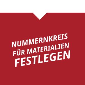 Nummernkreis für Materialien festlegen. DENTAplus Dentalabrechnung