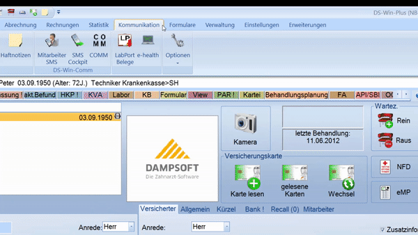 Einrichten des DENTAplus Connect Accounts in DS-Win von Dampsoft