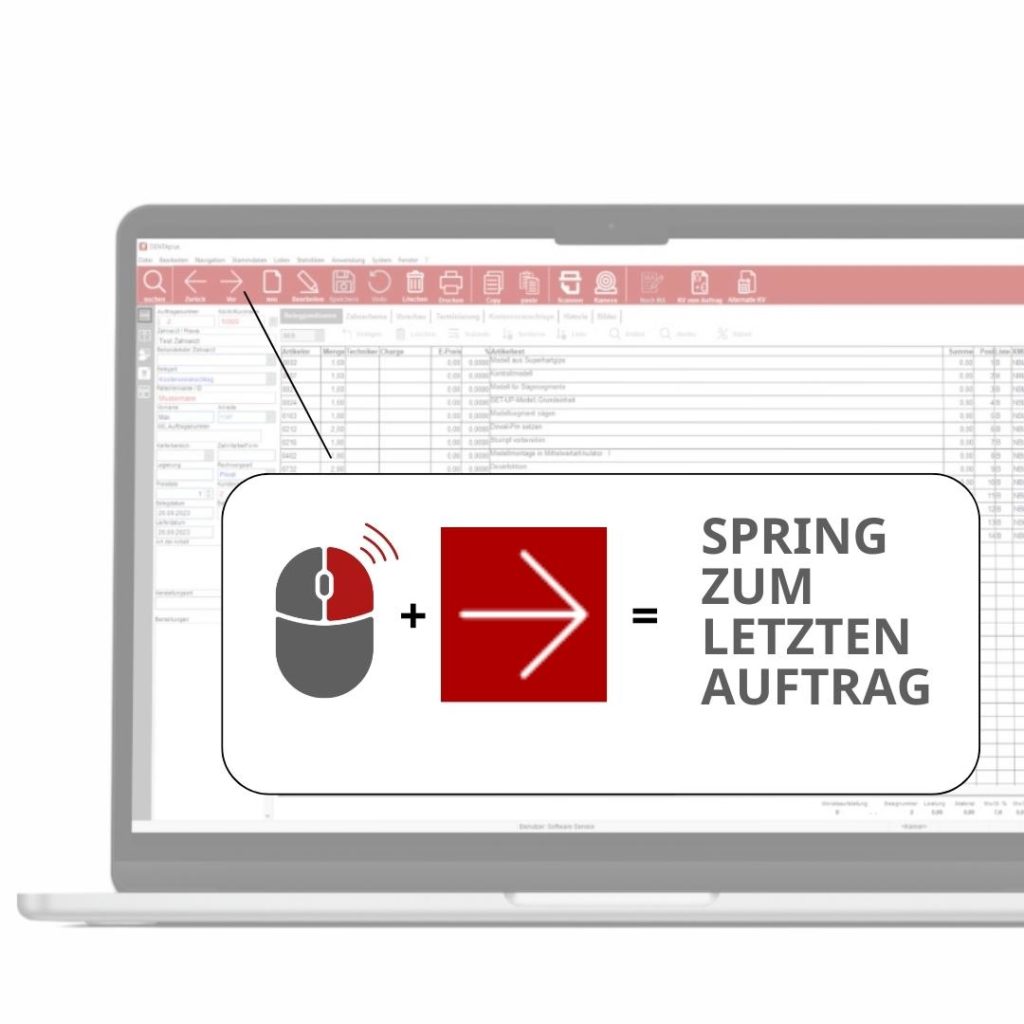 Neue Navigationsoberfläche in der DENTAplus Dentalabrechnung